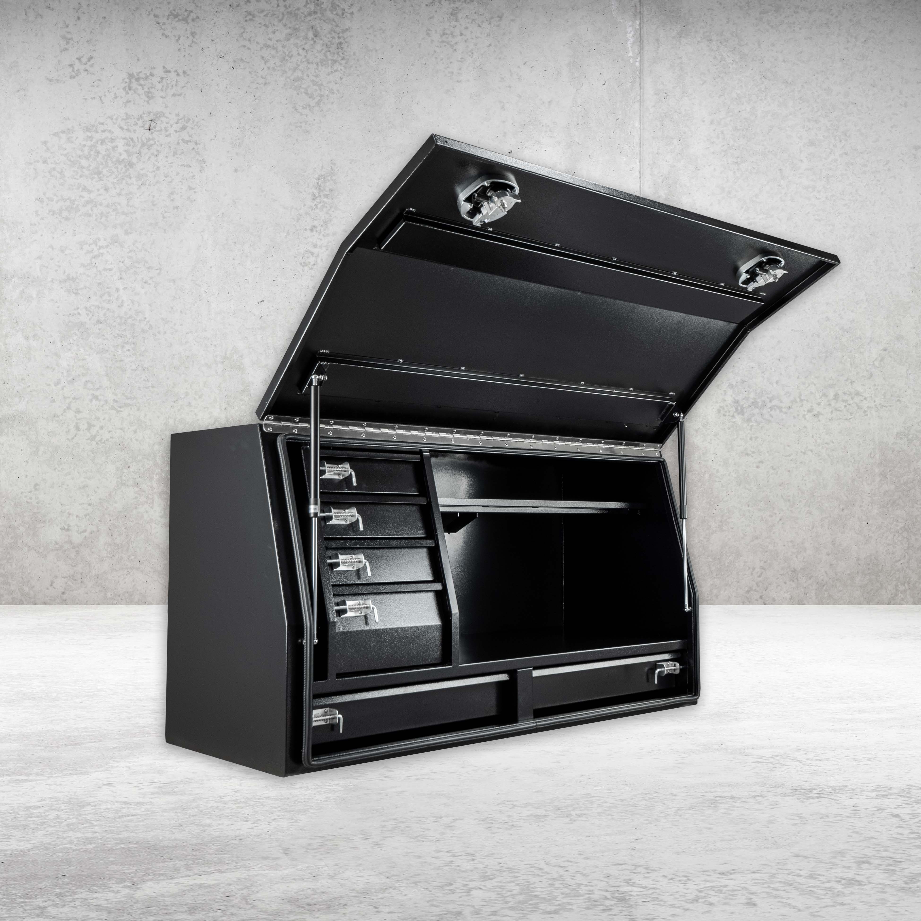 1500mm Steel Drawer Toolbox - Black - Image 5