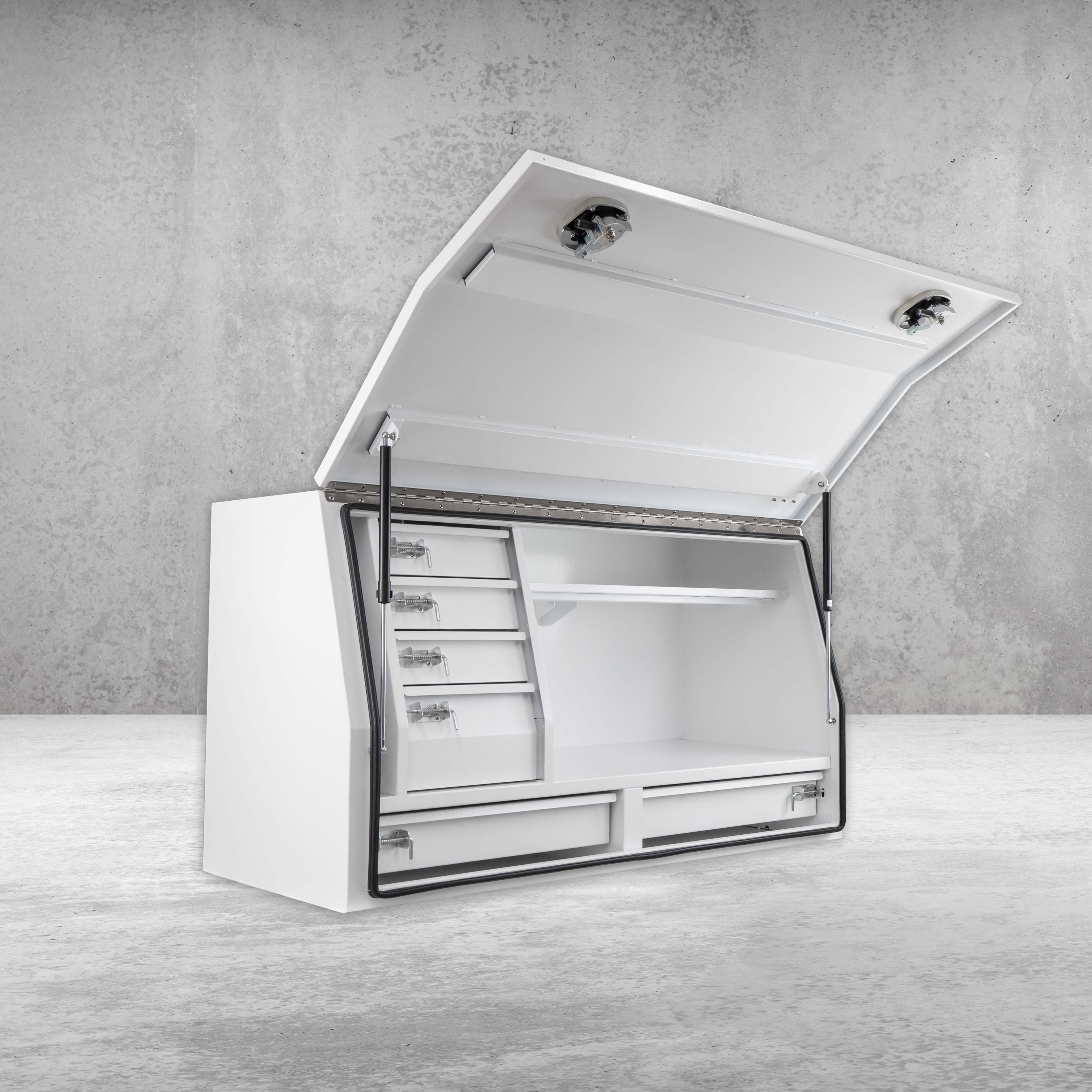1500mm Steel Drawer Toolbox - White - Image 6