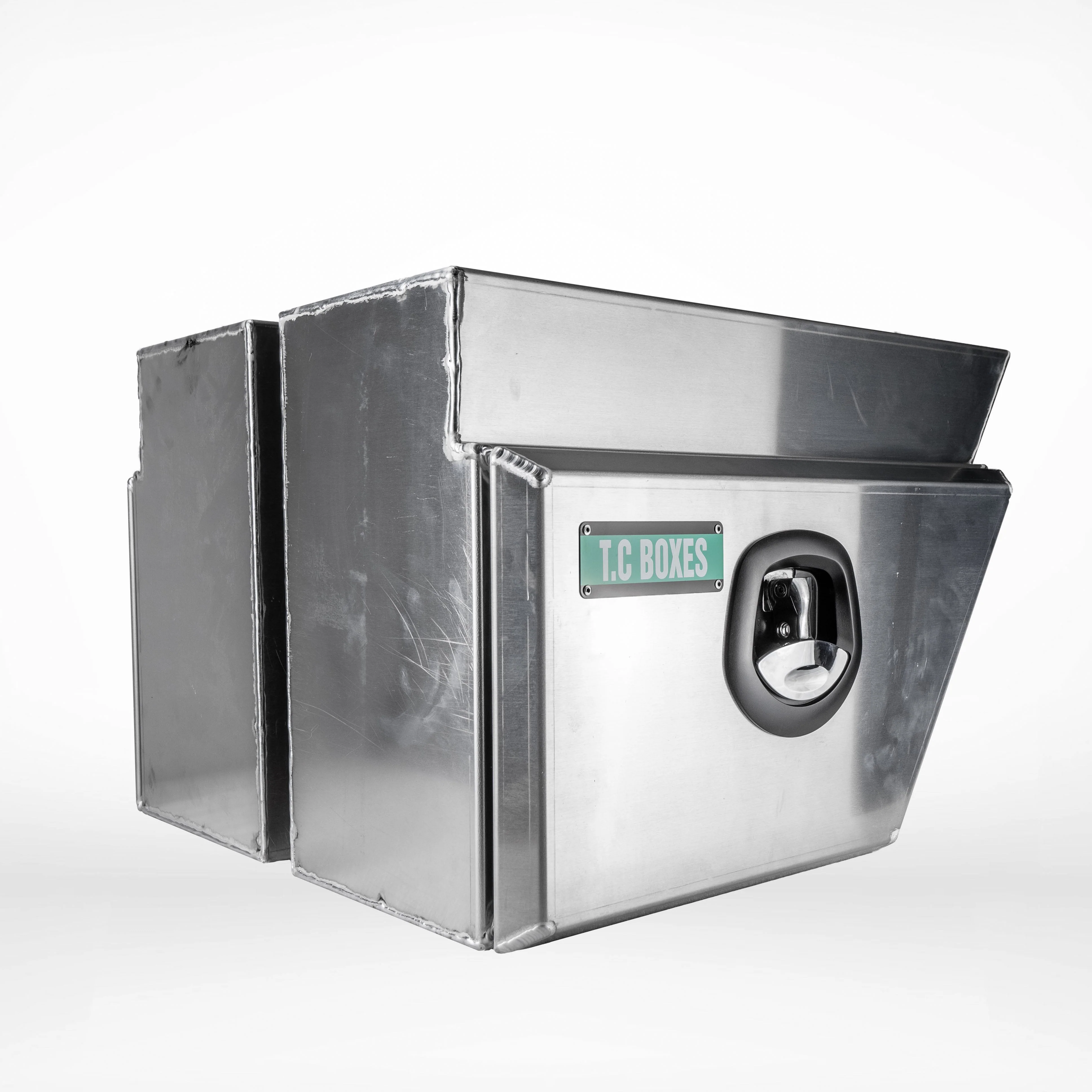 600mm Square Under Tray Toolbox (Pair) - Alloy - Image 8