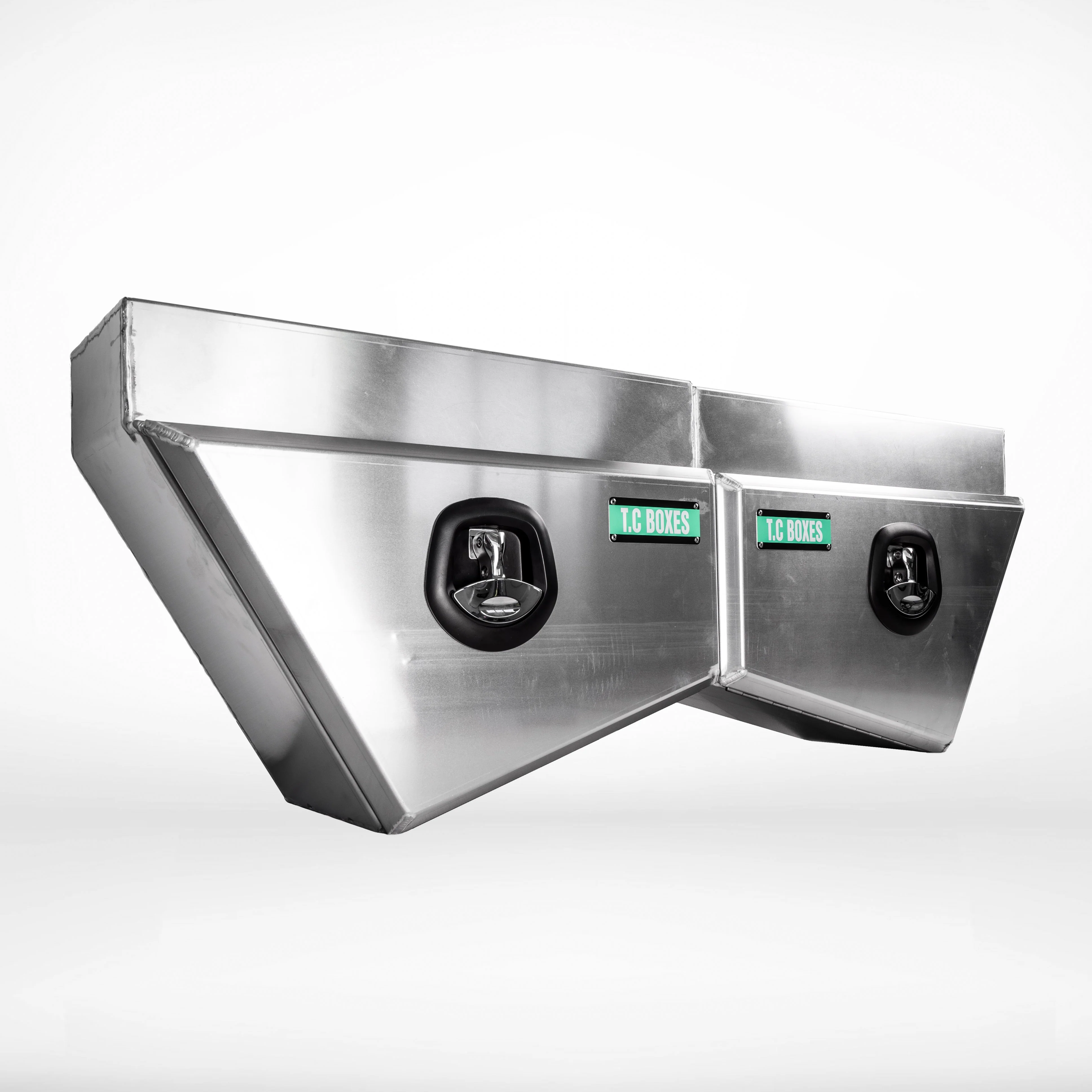 600mm Tapered Under Tray Toolbox (Pair) - Alloy