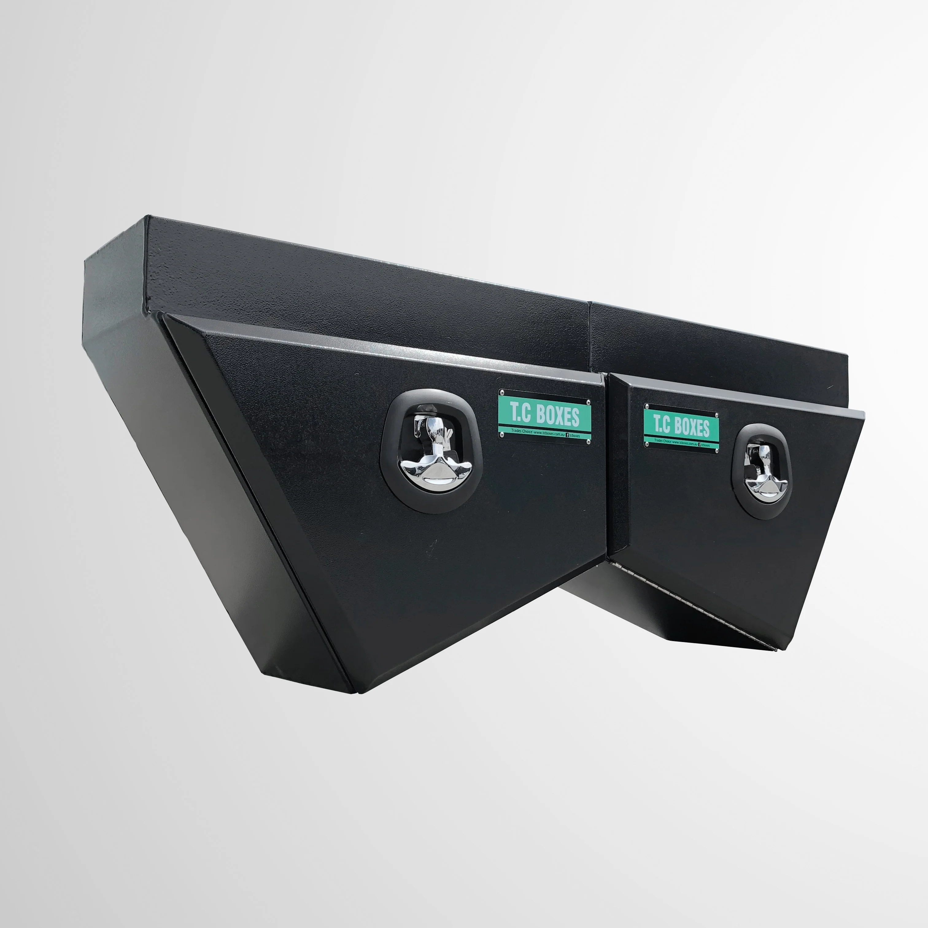 600mm Tapered Under Tray Toolbox (Pair) - Black