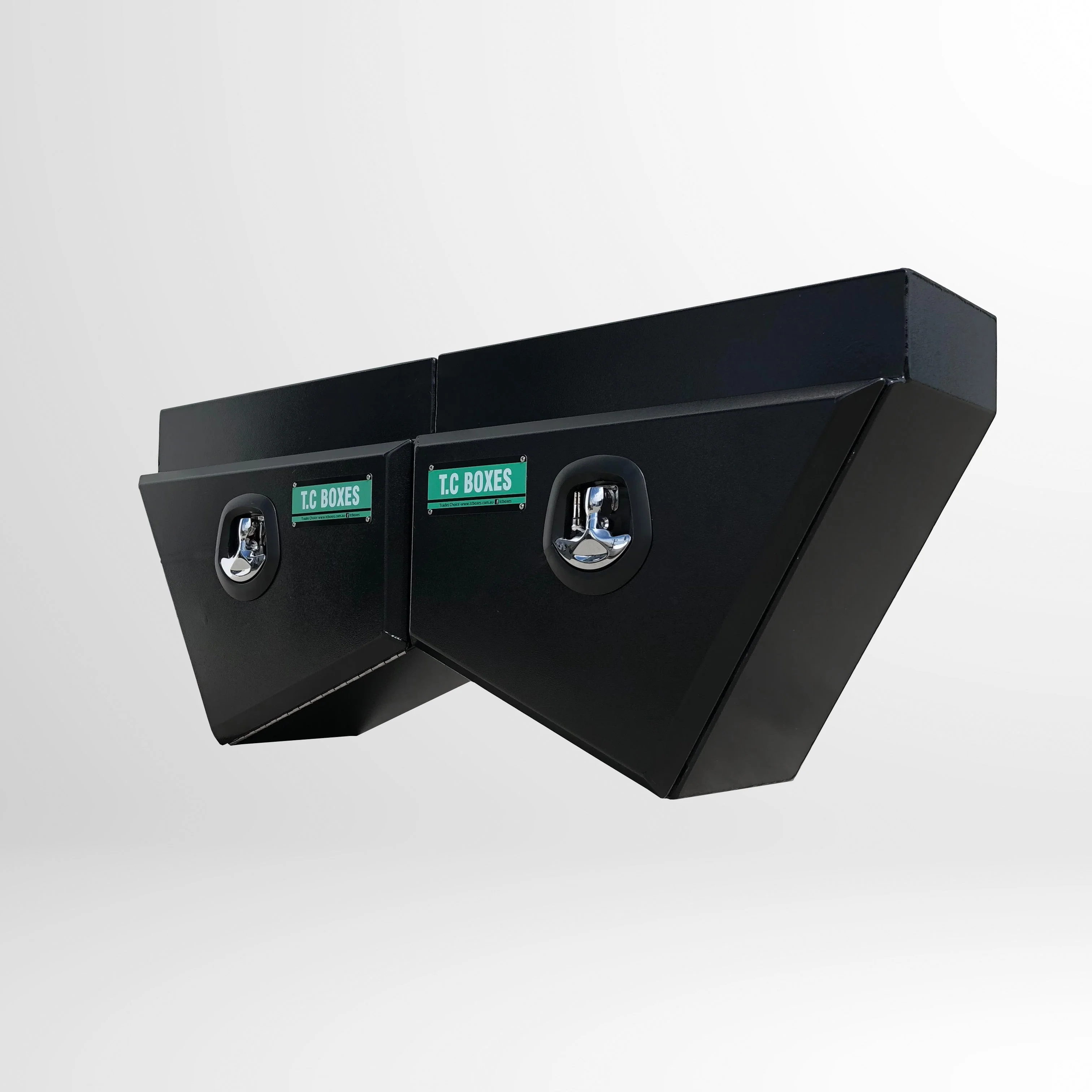 600mm Tapered Under Tray Toolbox (Pair) - Black - Image 3