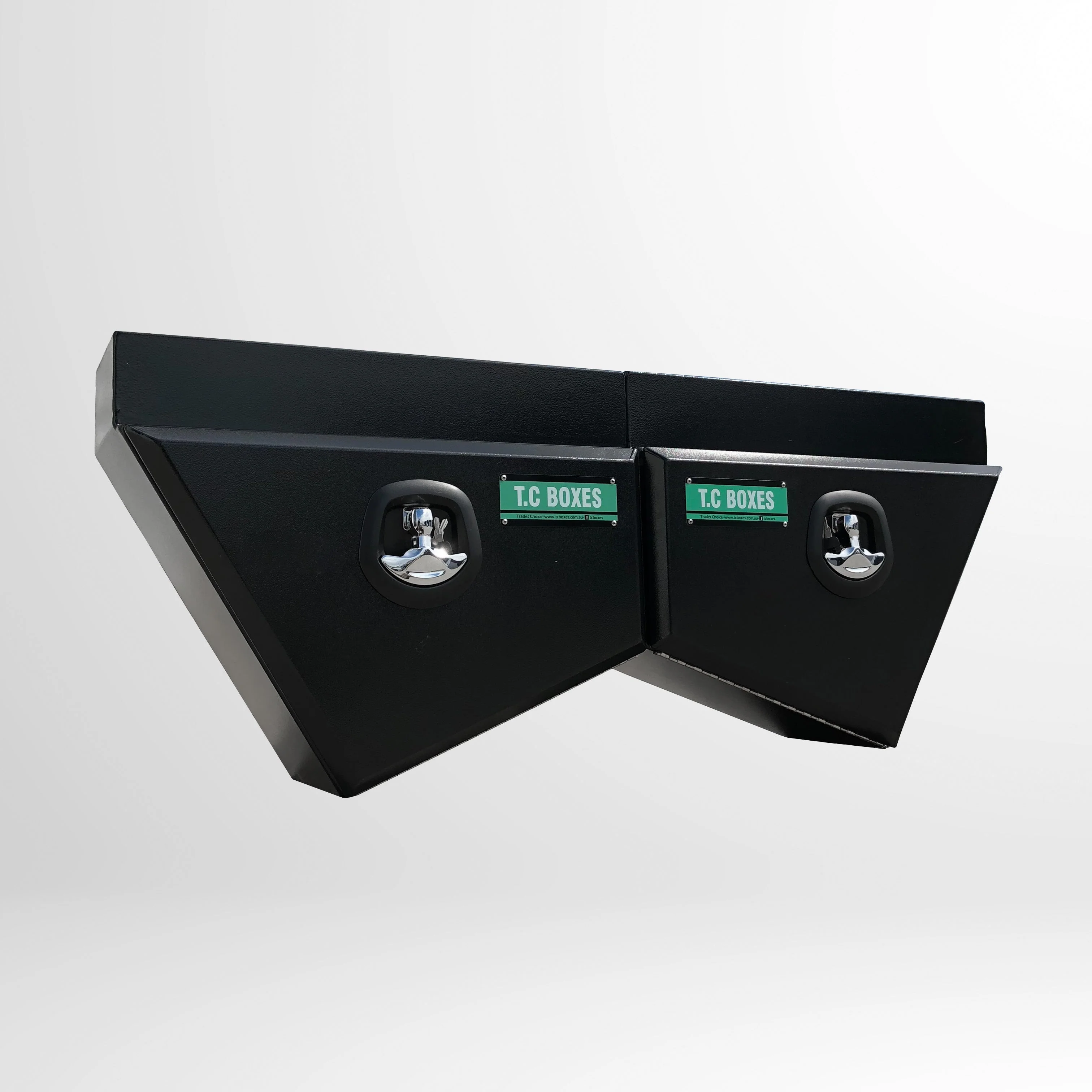 600mm Tapered Under Tray Toolbox (Pair) - Black - Image 4