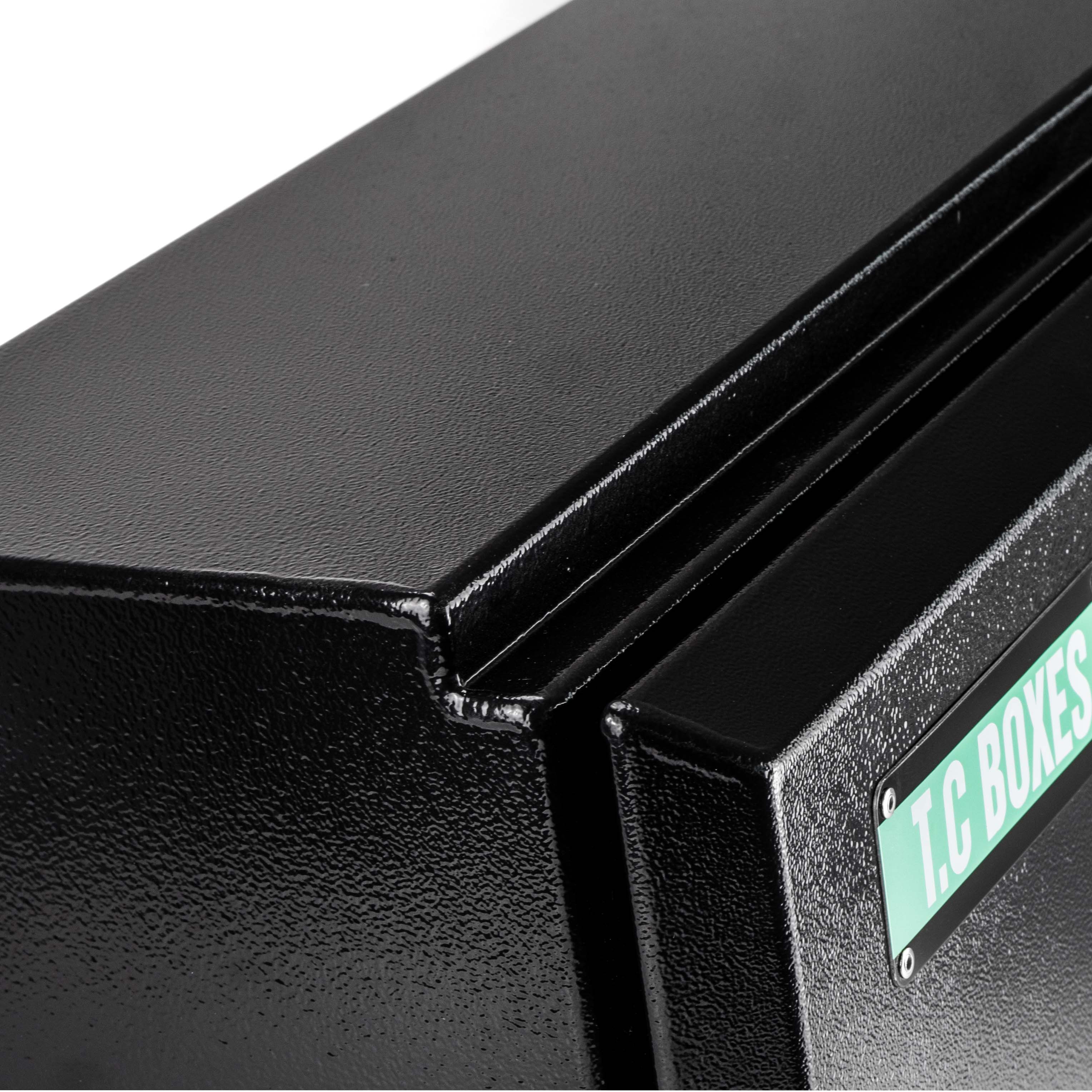 750mm NTR Tapered Aluminium Under Tray Toolbox (Pair) - Black - Image 3