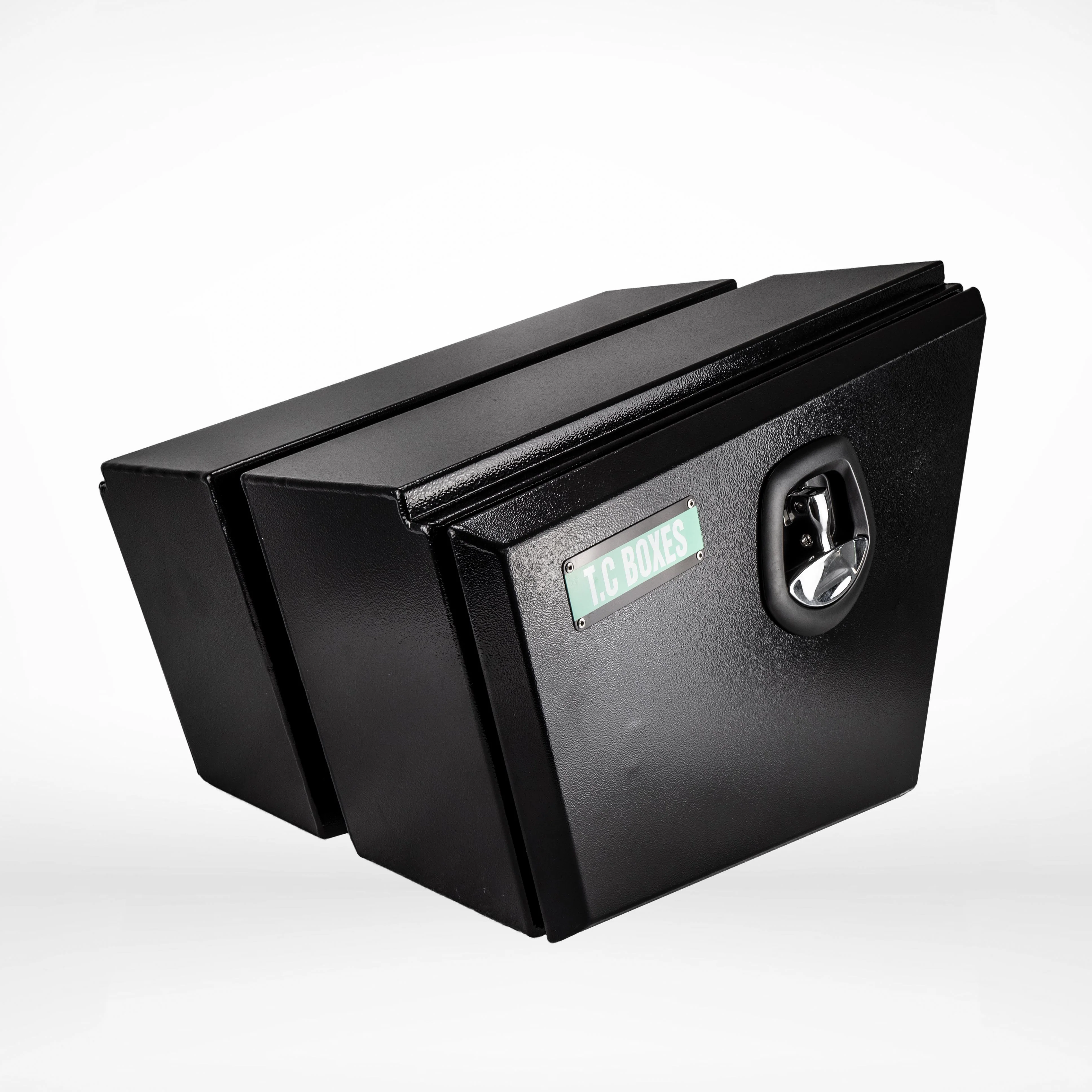 750mm NTR Tapered Aluminium Under Tray Toolbox (Pair) - Black - Image 8