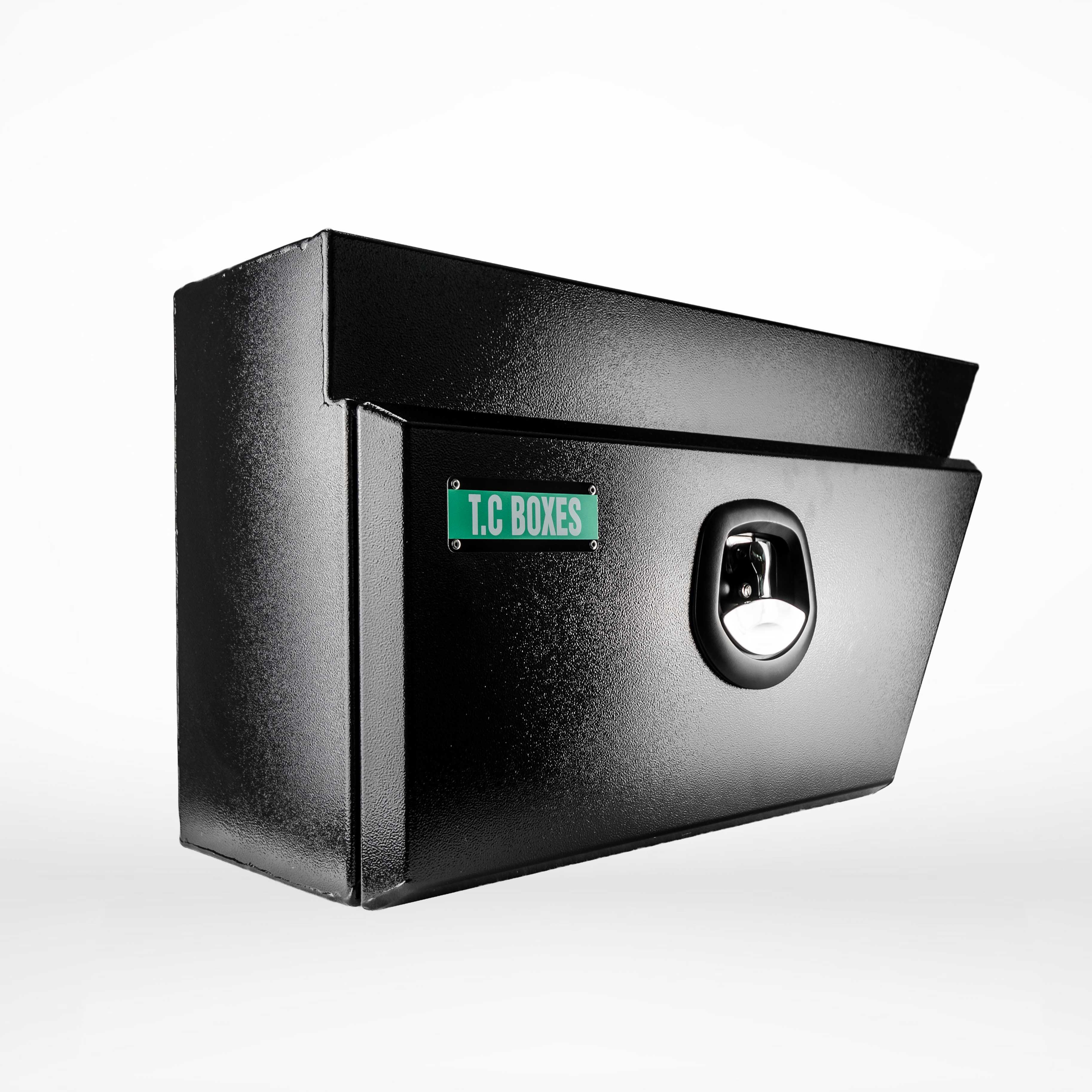 750mm Square Under Tray Toolbox (Pair) - Black - Image 2