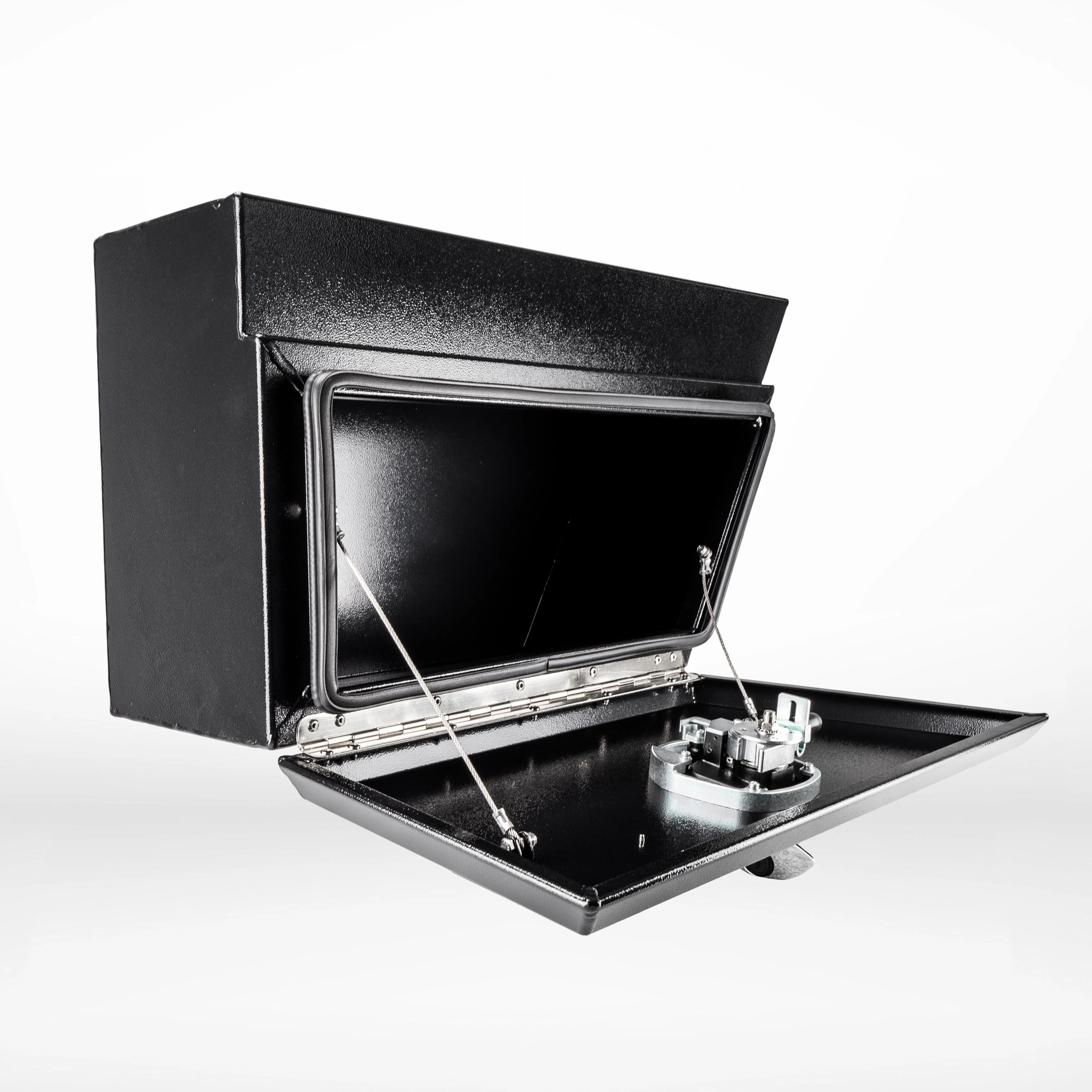 750mm Square Under Tray Toolbox (Pair) - Black - Image 5