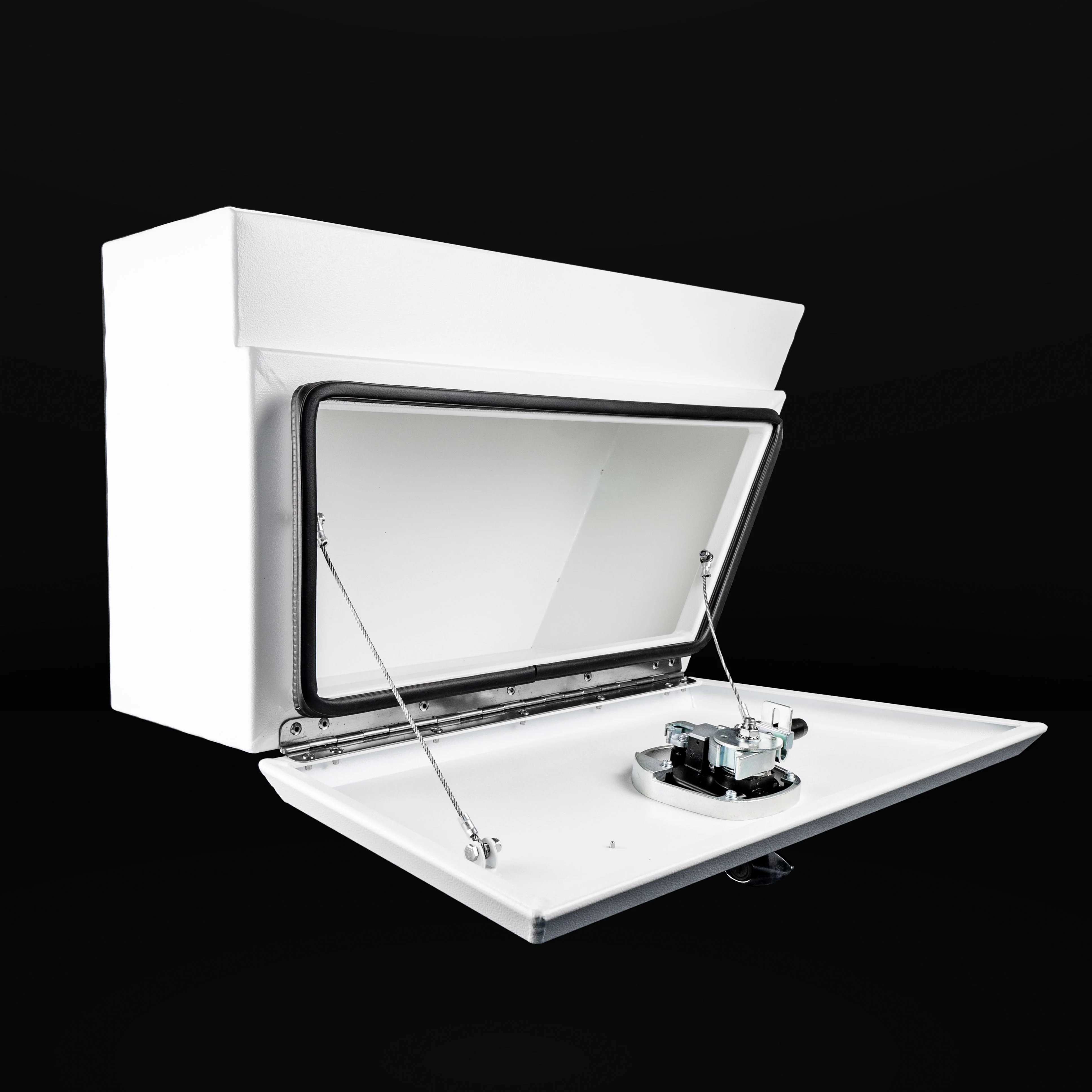 750mm Square Under Tray Toolbox (Pair) - White - Image 5