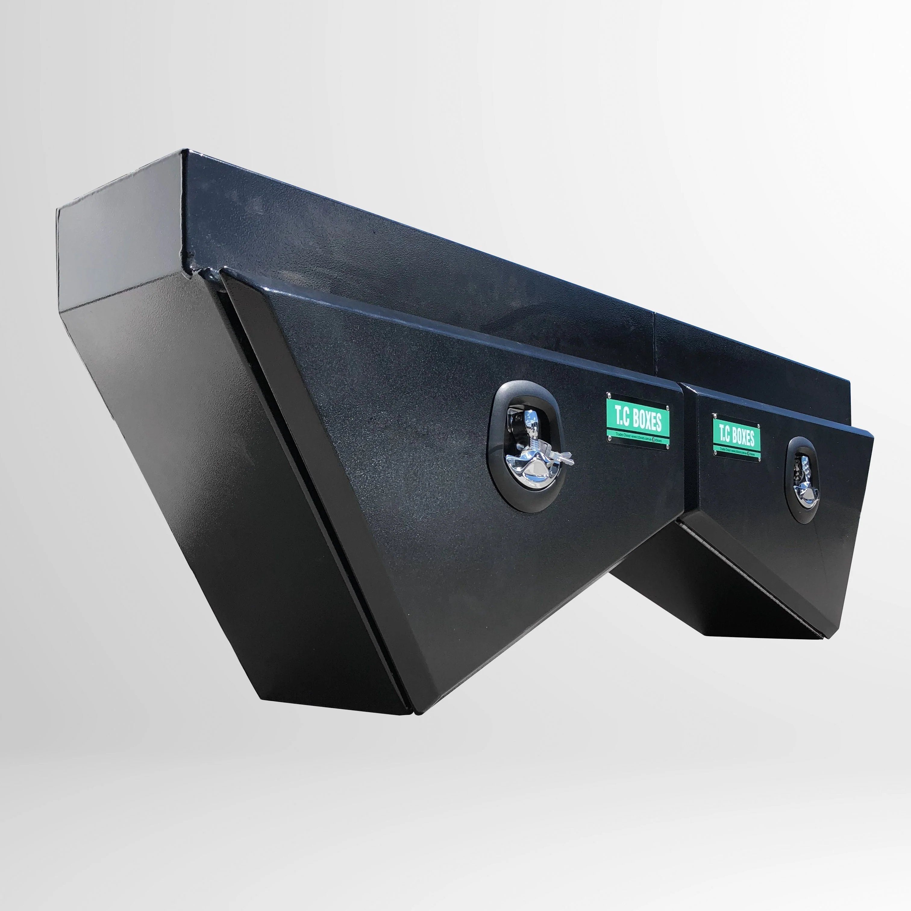750mm Tapered Under Tray Toolbox (Pair) - Black - Image 3
