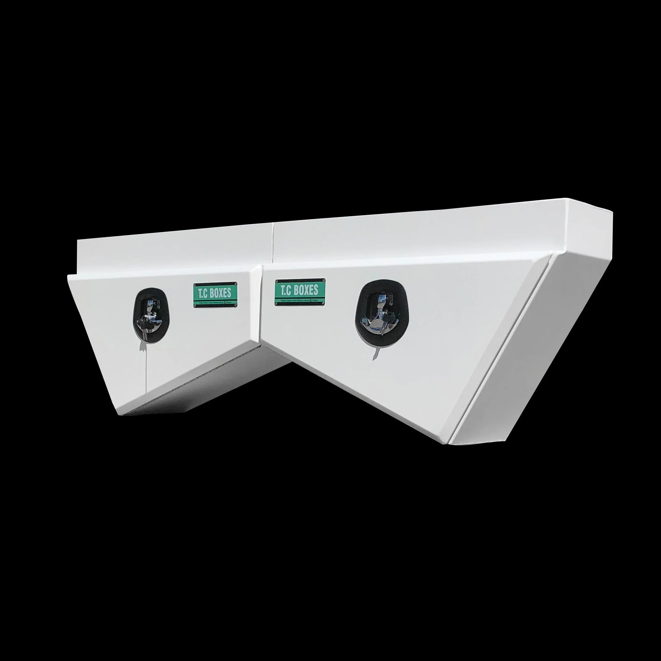 750mm Tapered Under Tray Toolbox (Pair) - White - Image 3