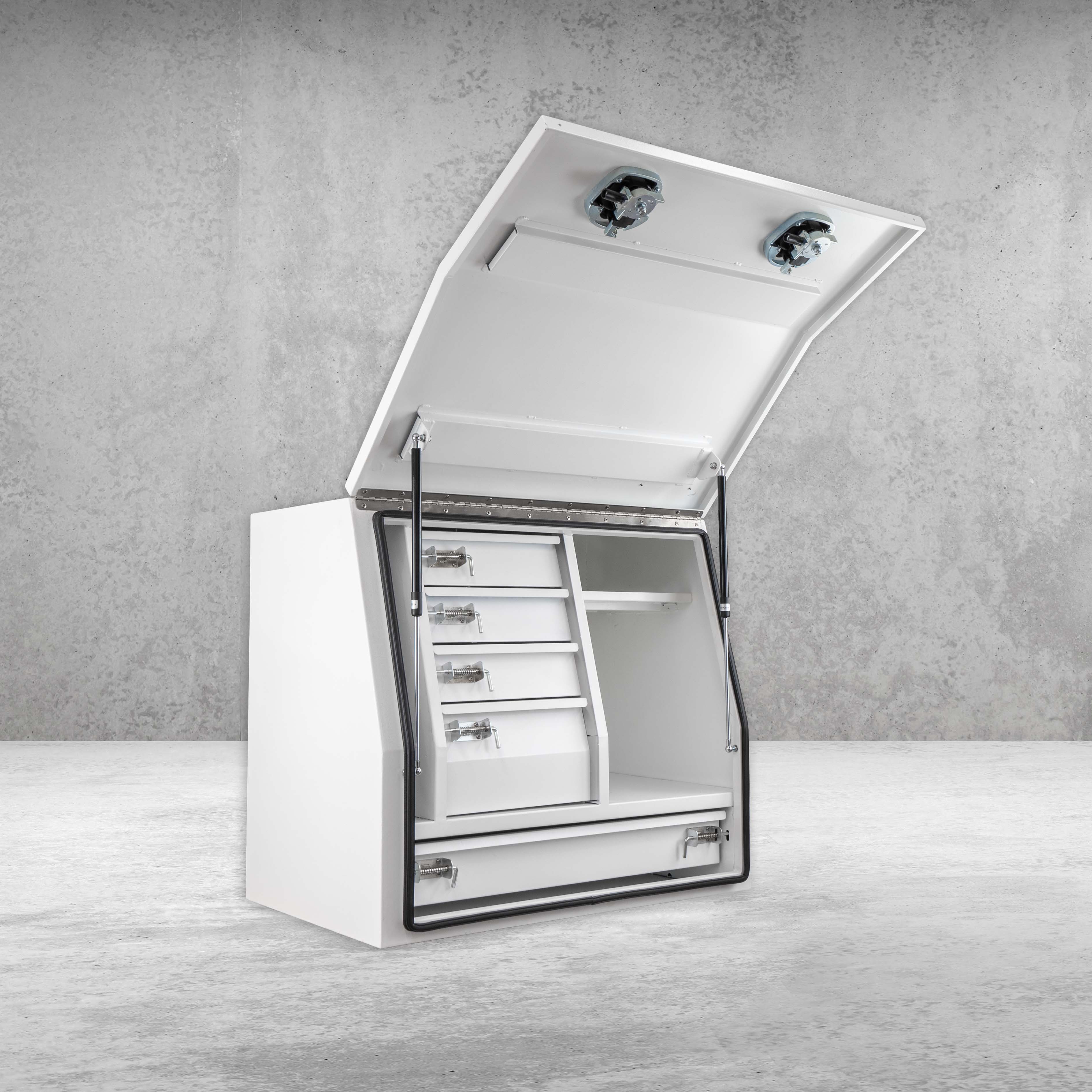 900mm Steel Drawer Toolbox - White - Image 3