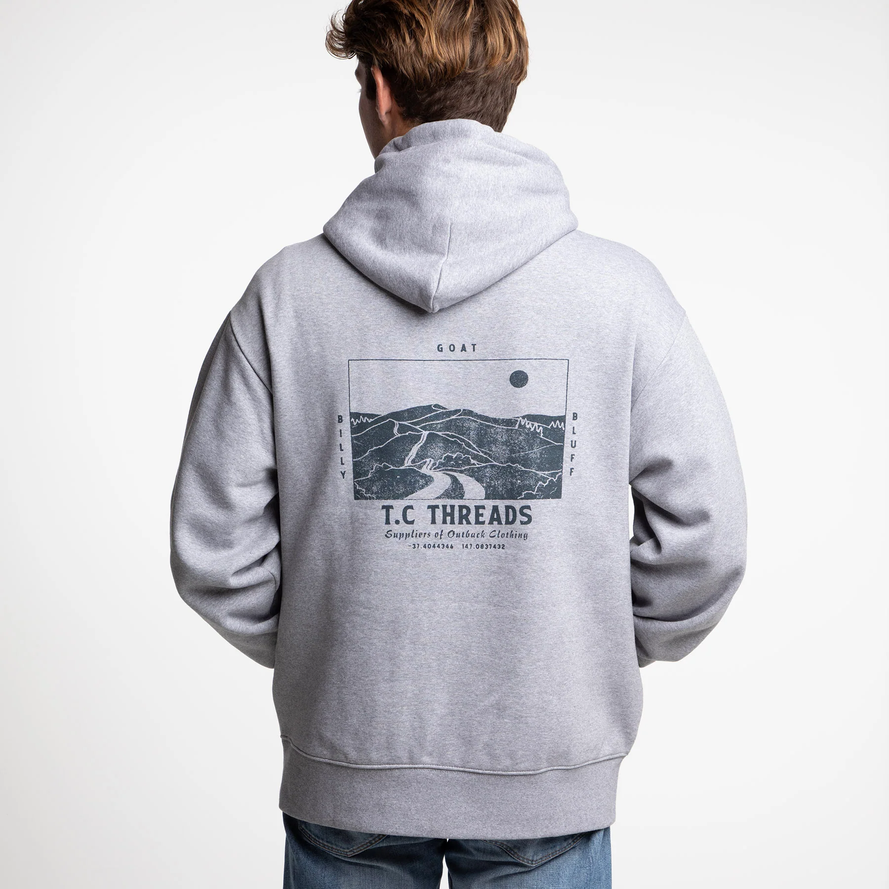 Billy Goat Bluff Hoodie - Grey - Image 3