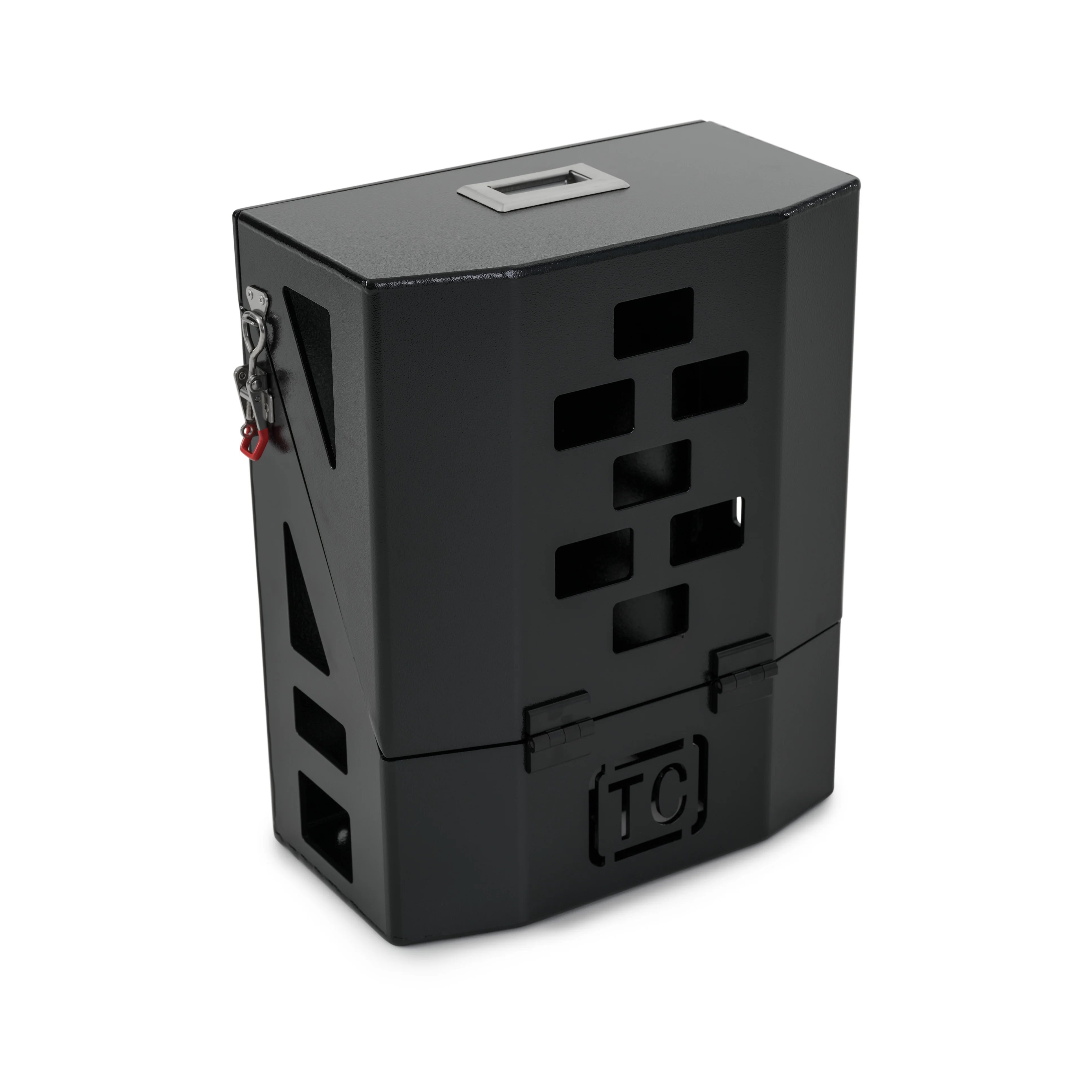 Lockable Jerry Can Holder - Black
