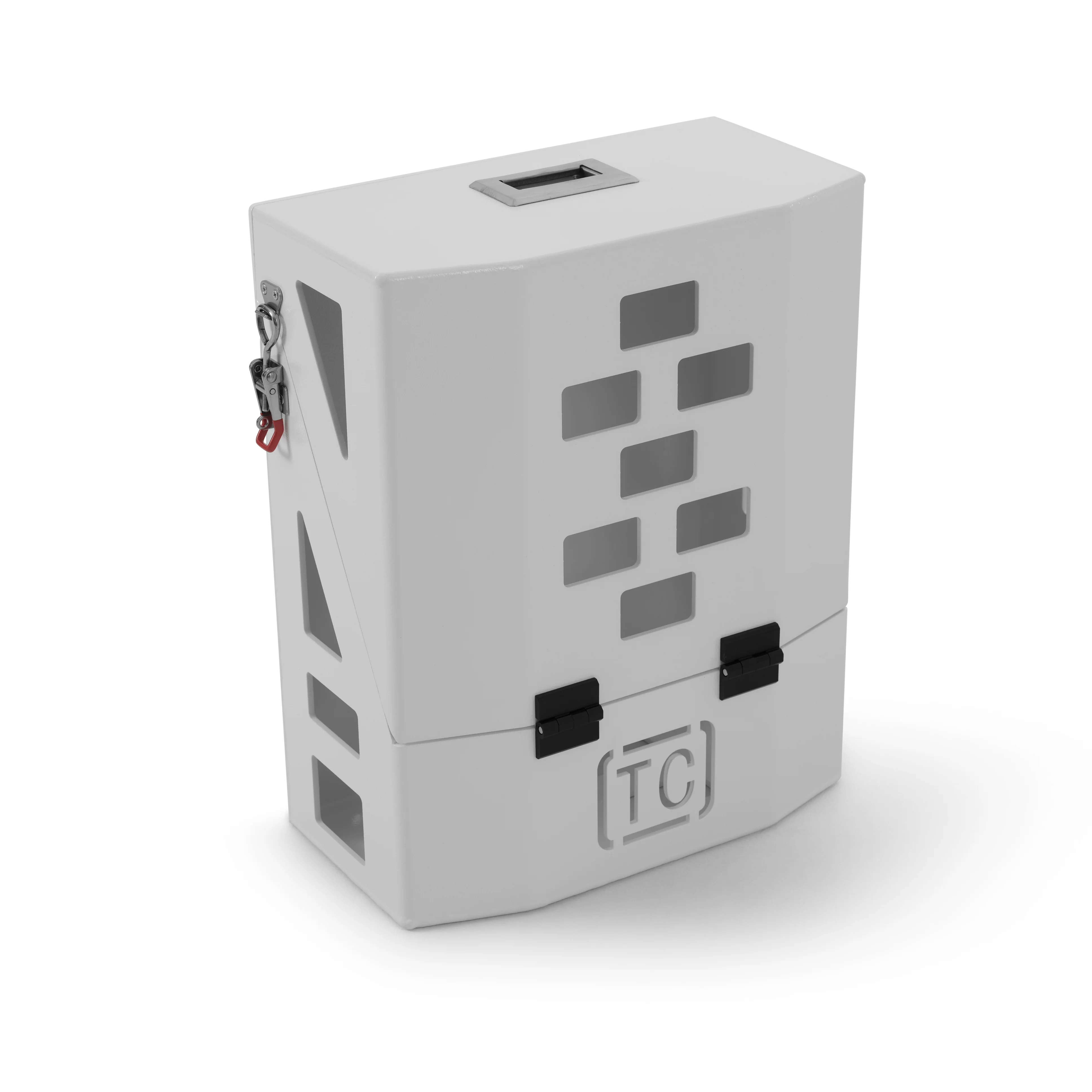Lockable Jerry Can Holder - White