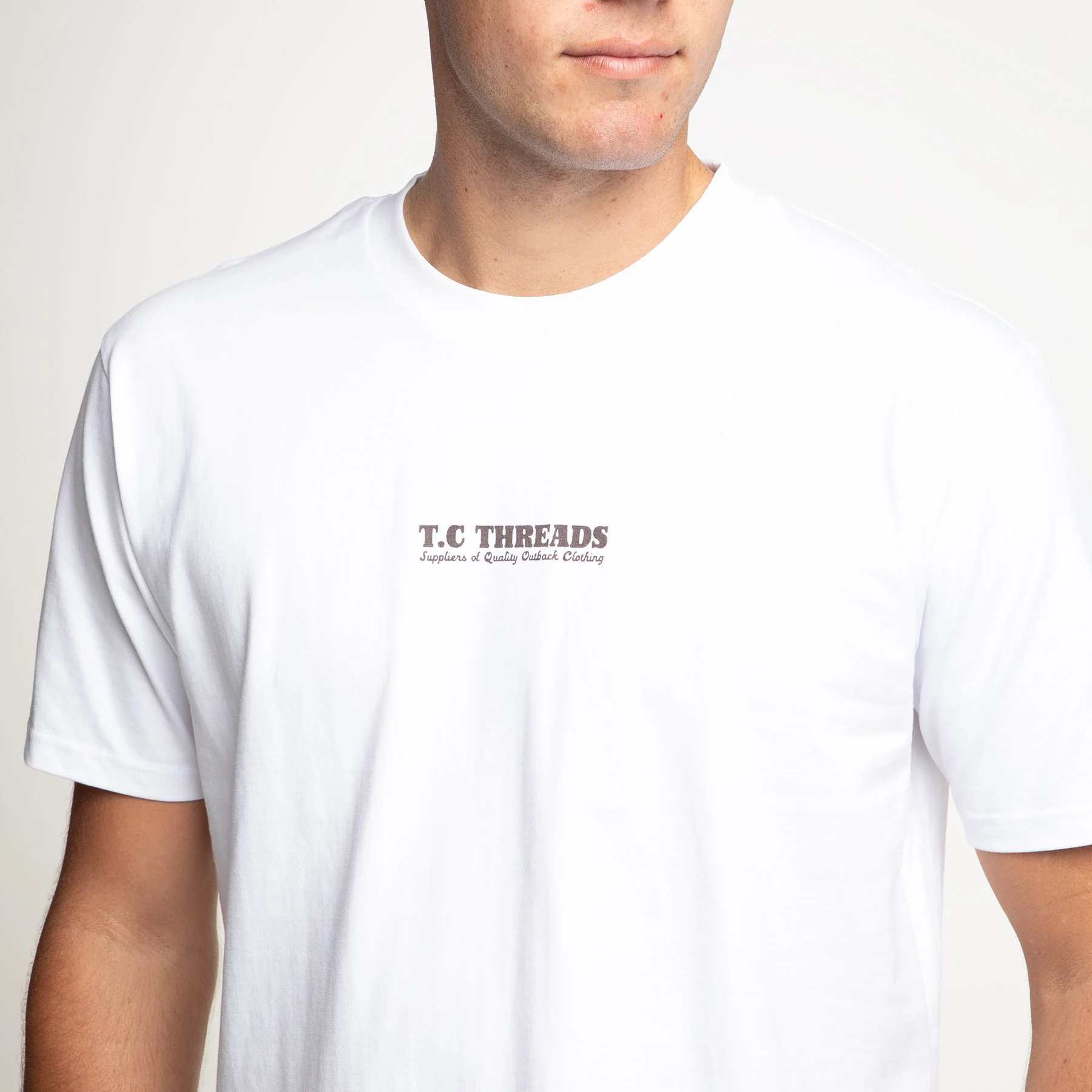 Mens - Craig's Hut Tee - White - Image 5
