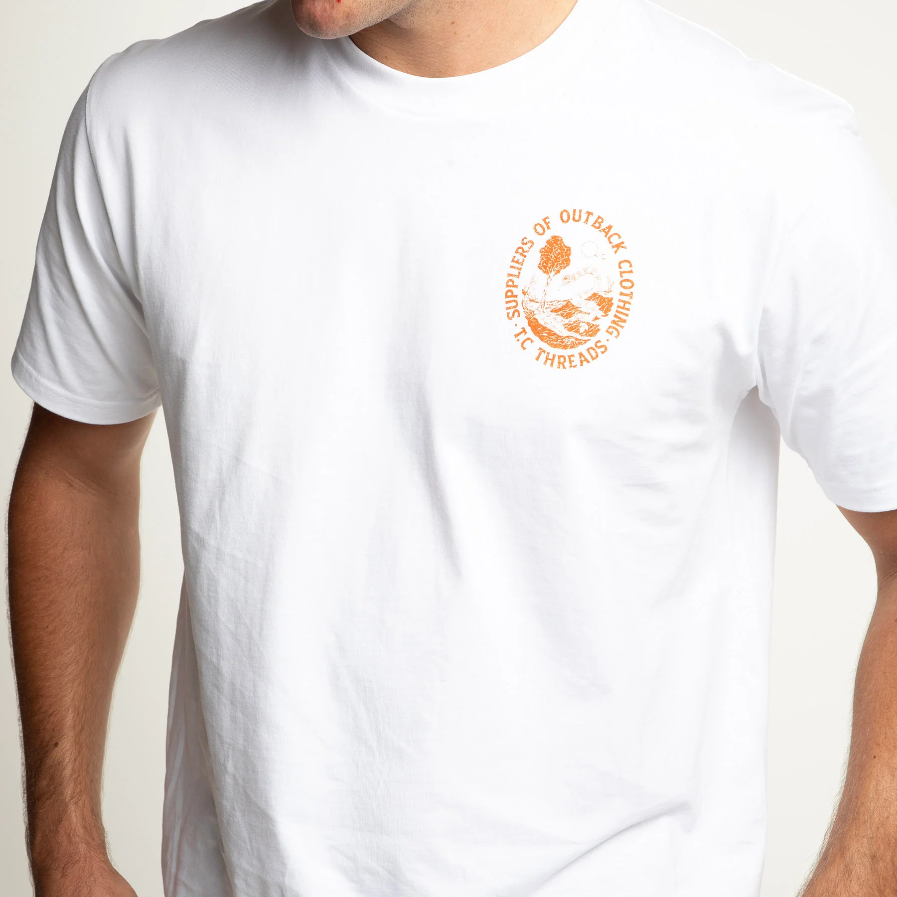 Mens - Outback Tee - White - Image 5