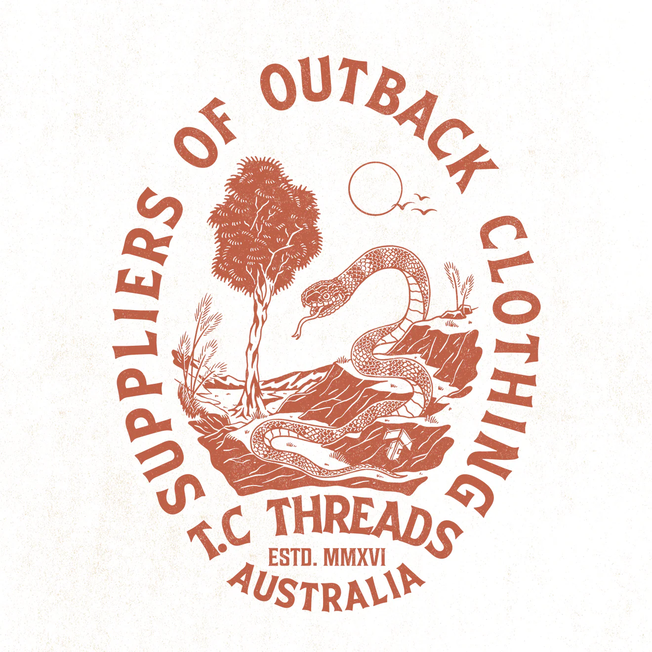 Mens - Outback Tee - White - Image 6