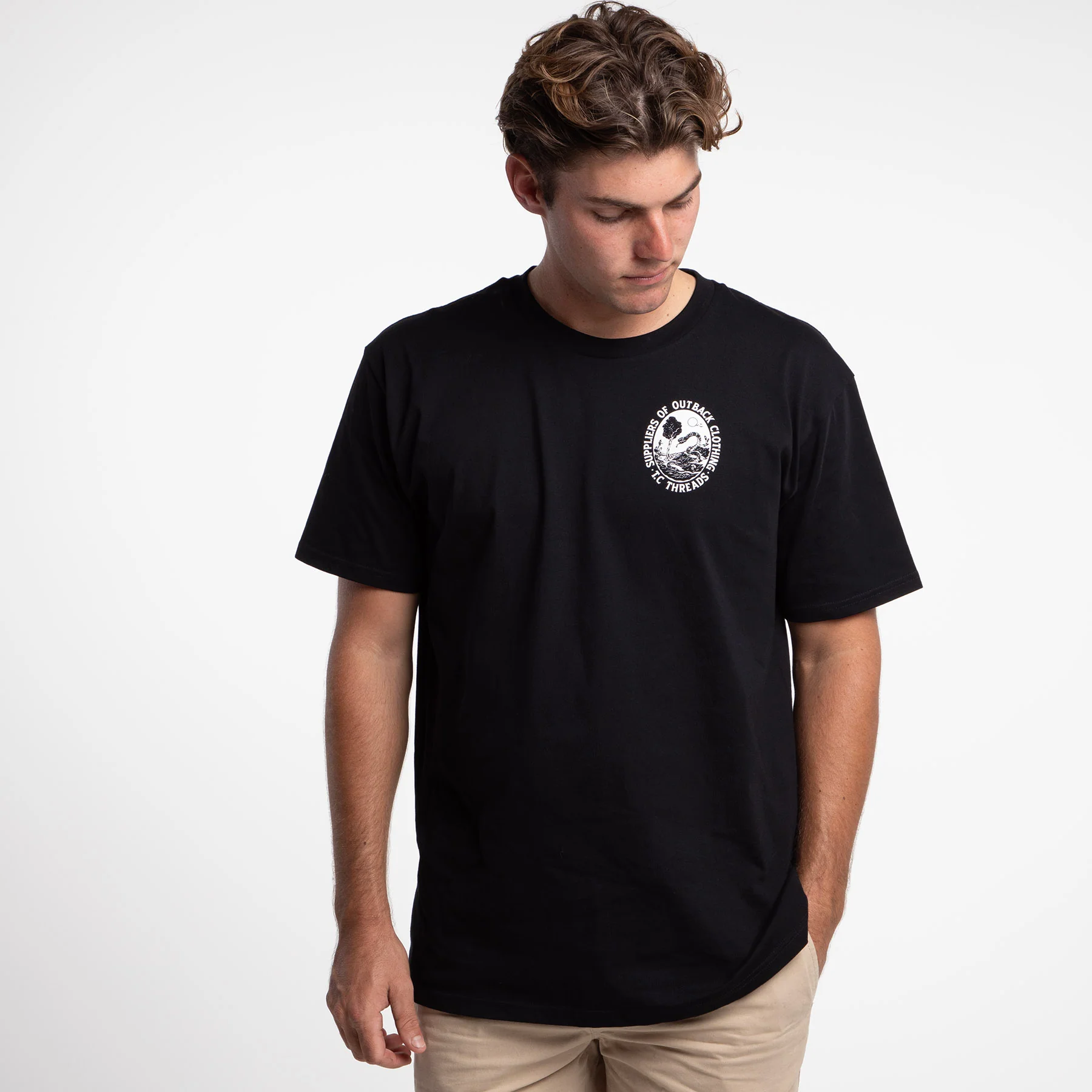 Mens - Outback Tee - Black - Image 3