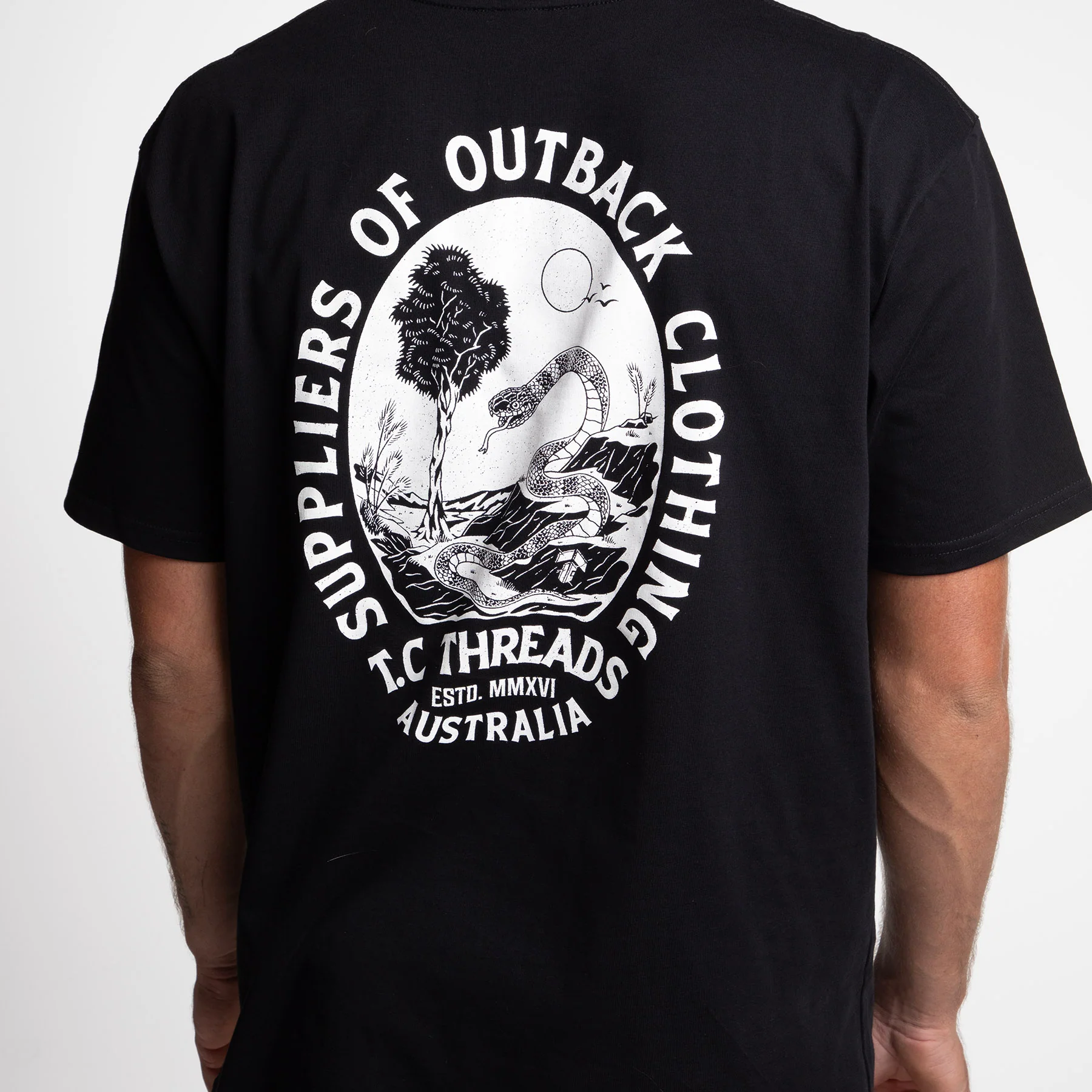 Mens - Outback Tee - Black - Image 4