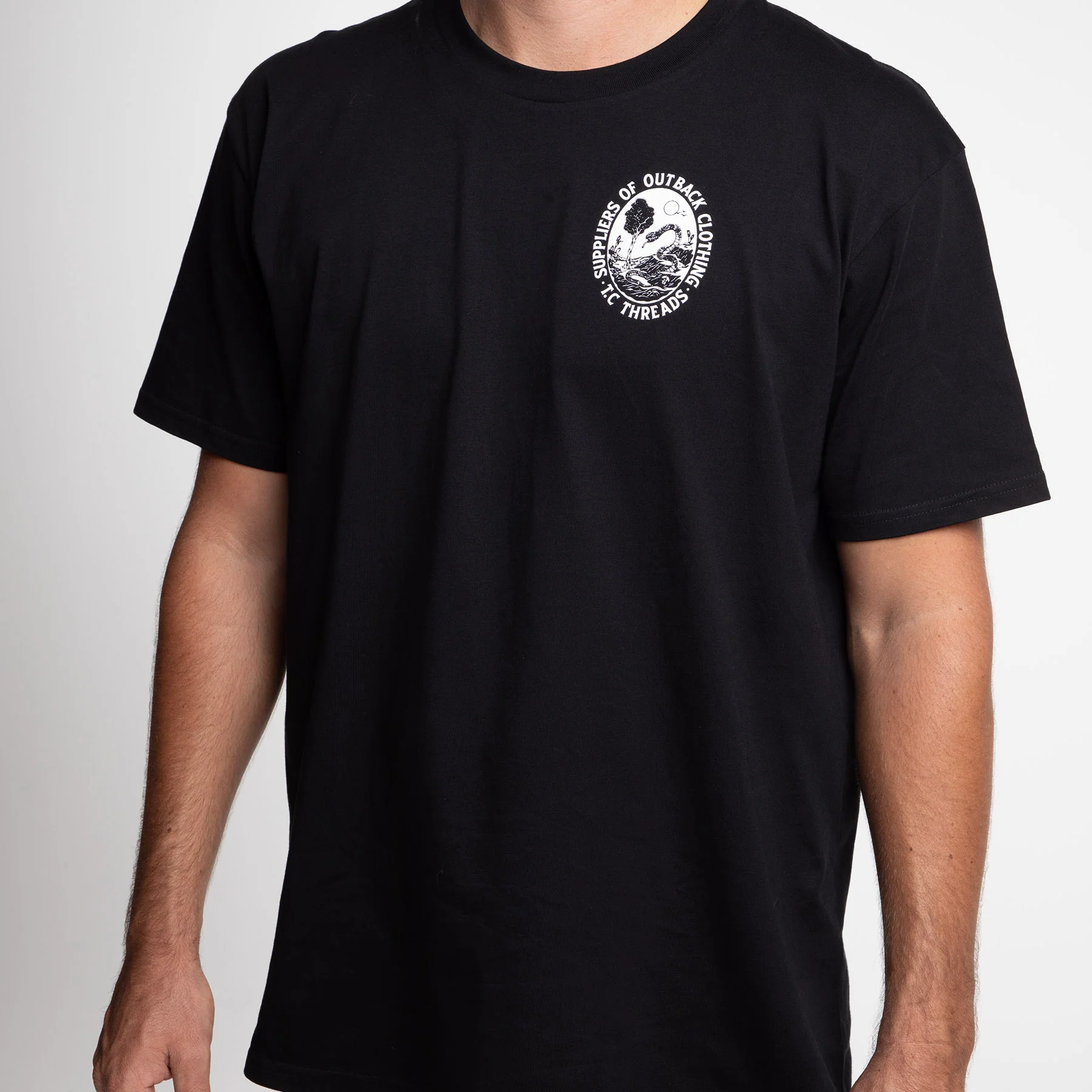 Mens - Outback Tee - Black - Image 5